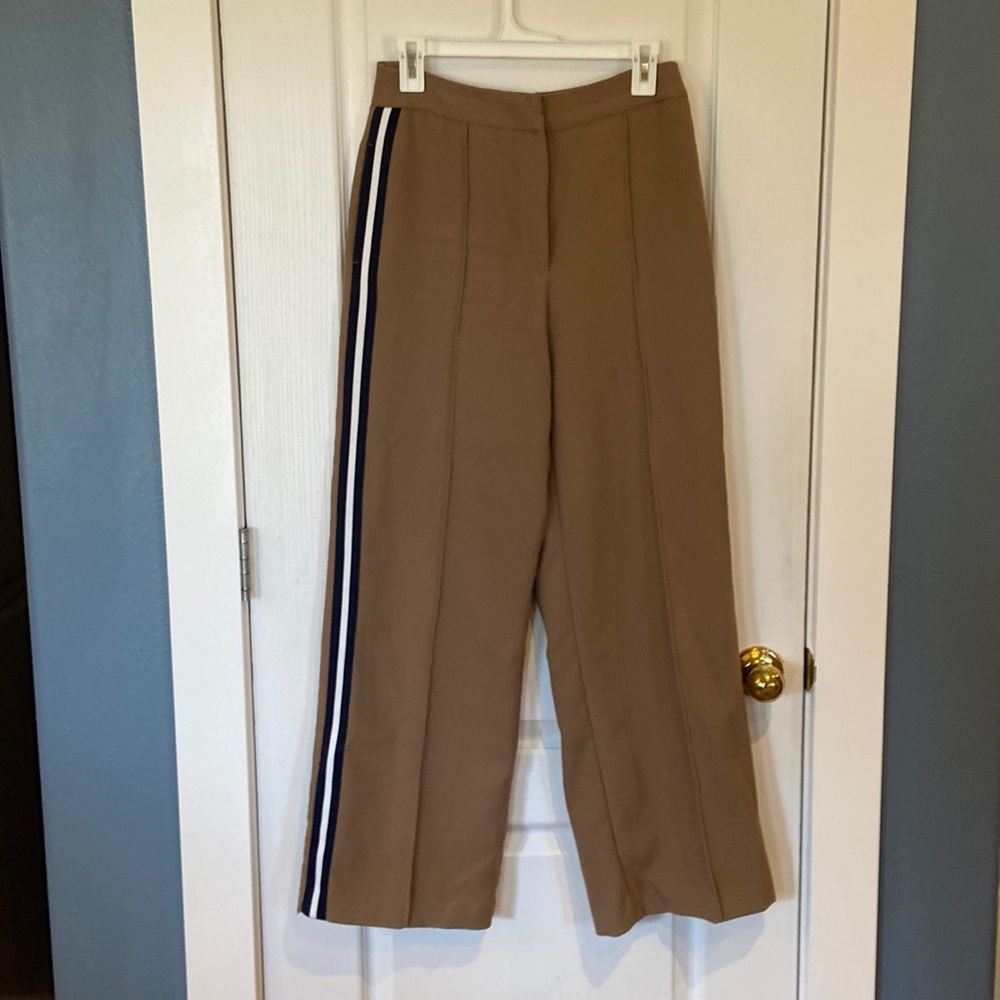Zara poly blend track-style profession pant